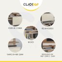 Ver imagem 5 de Estante Home Tv até 55’’ para Sala Atlanta 150 Cm Mdp Flex Canelato Off White - Clicklar