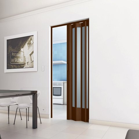 Porta Sanfonada de PVC 210cm x 72cm Plastporta BCF