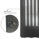 Ver imagem 6 de Porta Sanfonada de PVC 210cm x 72cm Plastporta Bcf Preto/com Translucido