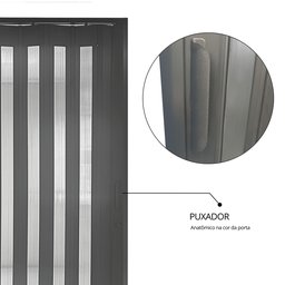 Porta Sanfonada de PVC 210x72cm Plastporta BCF - 9