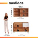 Ver imagem 3 de Armário de Cozinha com Balcão para Pia 5 Portas 2 Gavetas 100% MDF Clara