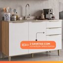 Ver imagem 6 de Armário de Cozinha com Balcão para Pia 5 Portas 2 Gavetas 100% MDF Clara