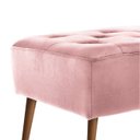Ver imagem 3 de Banco estofado Rubi 1,40m Suede Rosa Bebe - Inova Decor Inova Decorações