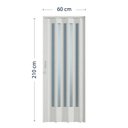 Ver imagem 3 de Porta Sanfonada de PVC Translucida 210cm x 60cm Plastporta BCF