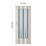 Porta Sanfonada de PVC 210x72cm Plastporta BCF - 5