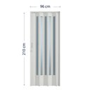 Ver imagem 5 de Porta Sanfonada de PVC Translucida 210cm x 96cm Plastporta BCF