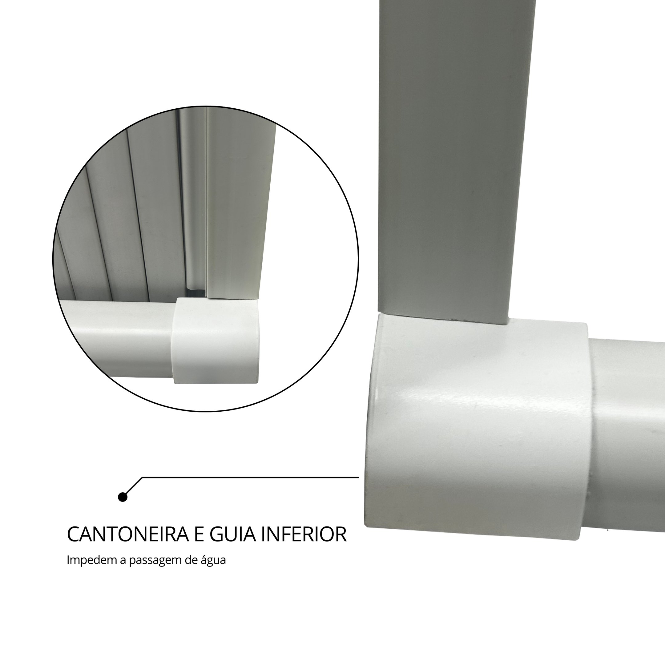 Box Para Banheiro de PVC 185x100cm Sanfonado Frontal BCF - 7