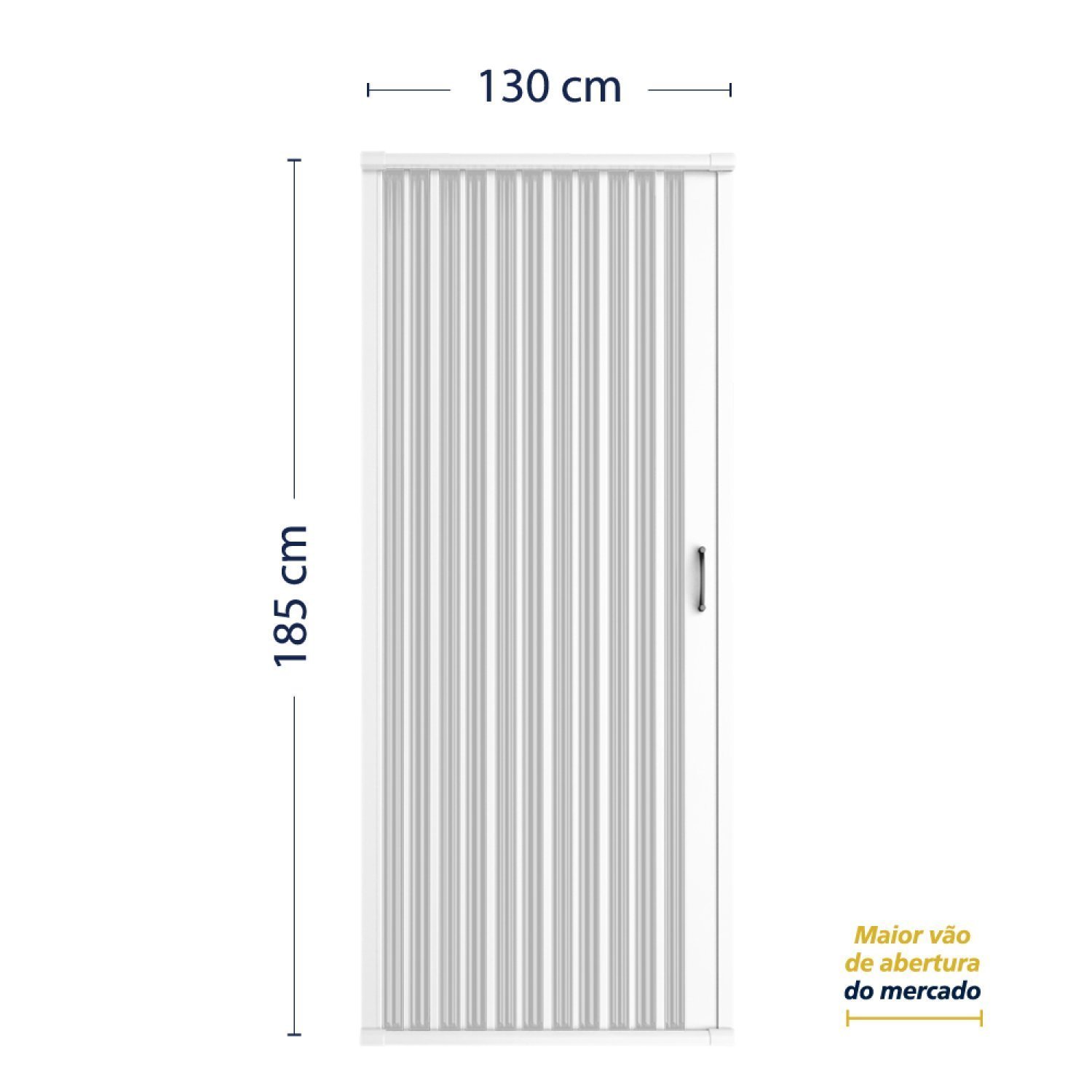 Kit Box Frontal de PVC 130x185cm Sanfonado BCF - 5