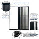 Ver imagem 6 de Box para Banheiro Sanfonado 185x130cm PVC Preto