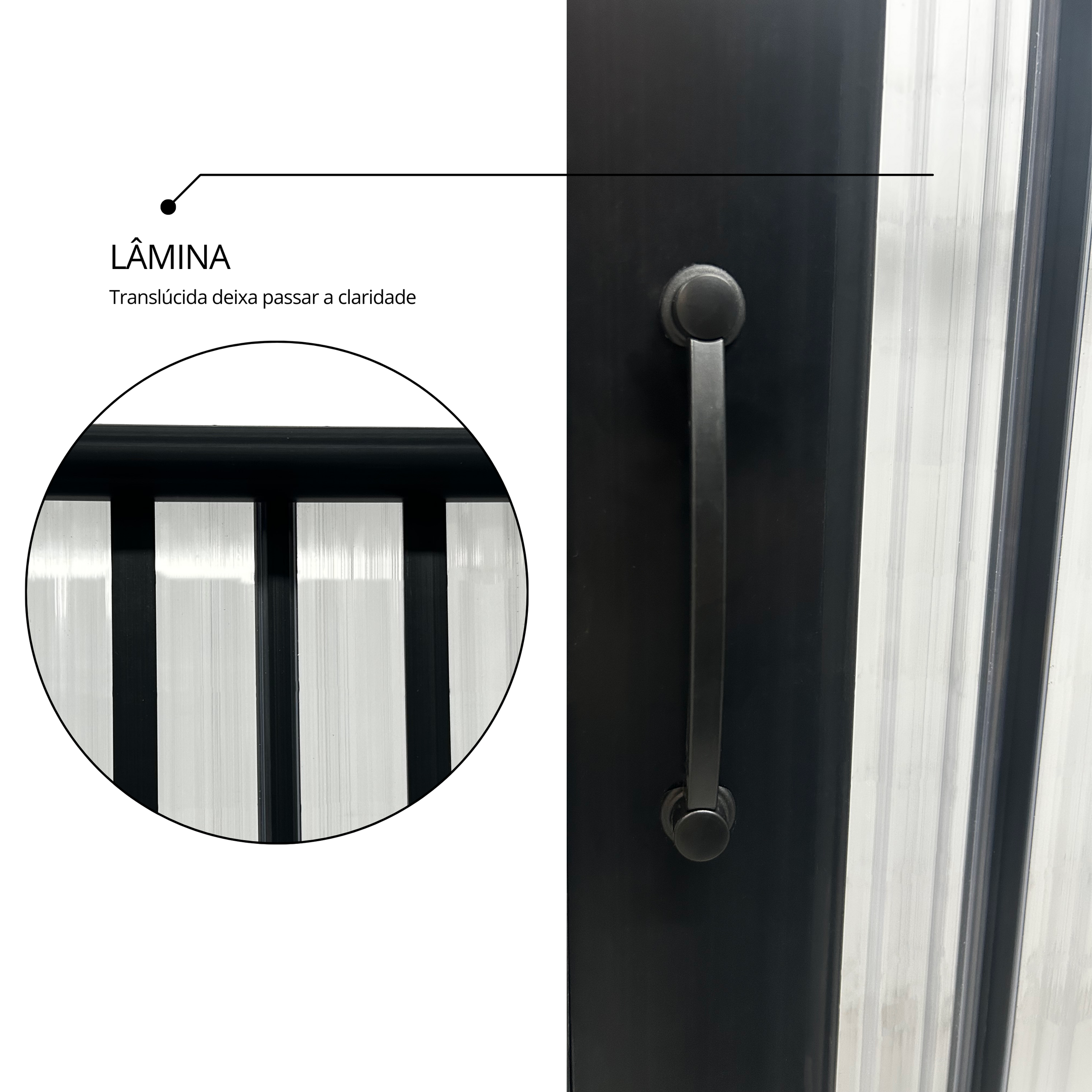 Box Para Banheiro de PVC 185x130cm Sanfonado Frontal BCF - 12