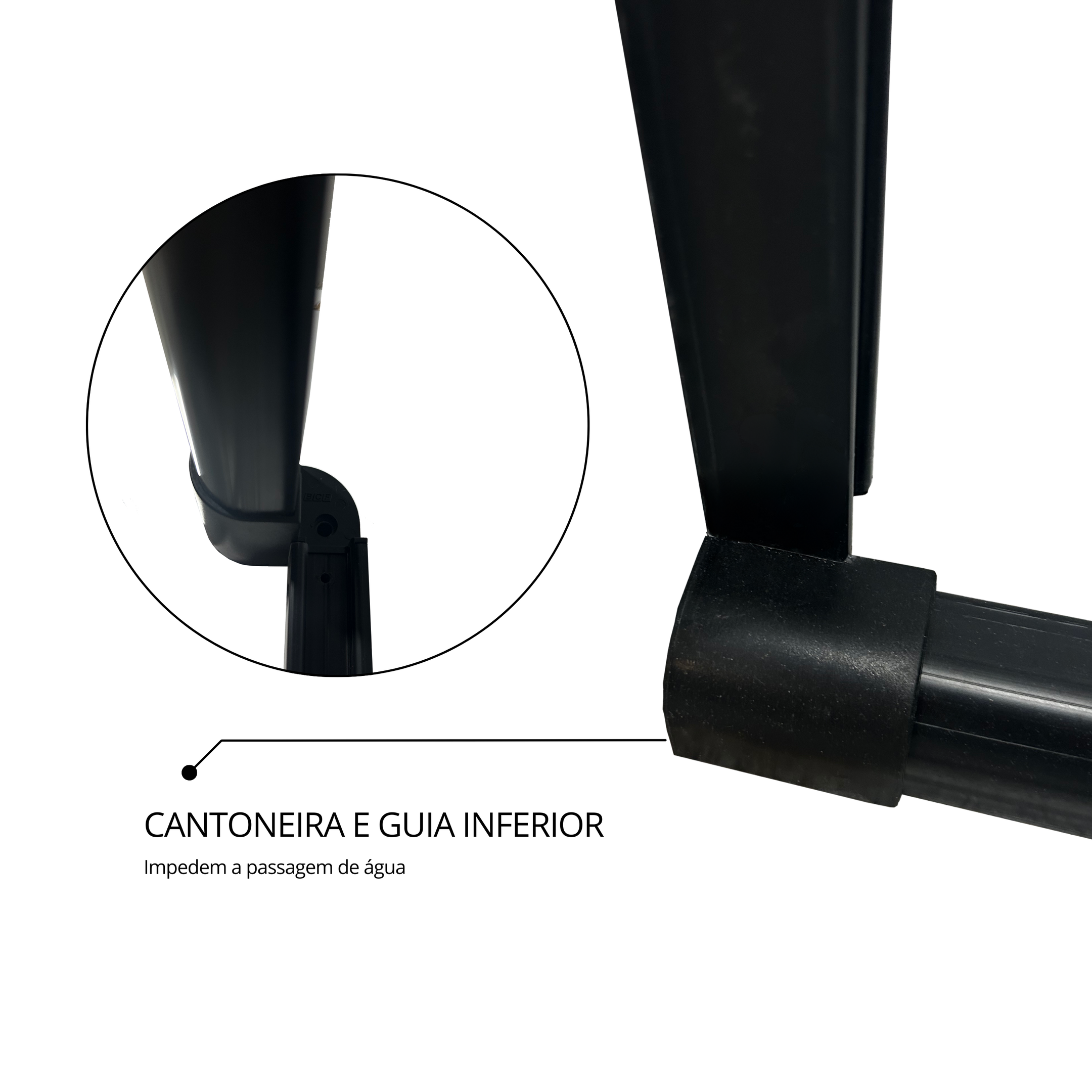 Box Para Banheiro de PVC 185x130cm Sanfonado Frontal BCF - 6