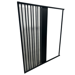 Box Para Banheiro de PVC 185x130cm Sanfonado Frontal BCF - 5