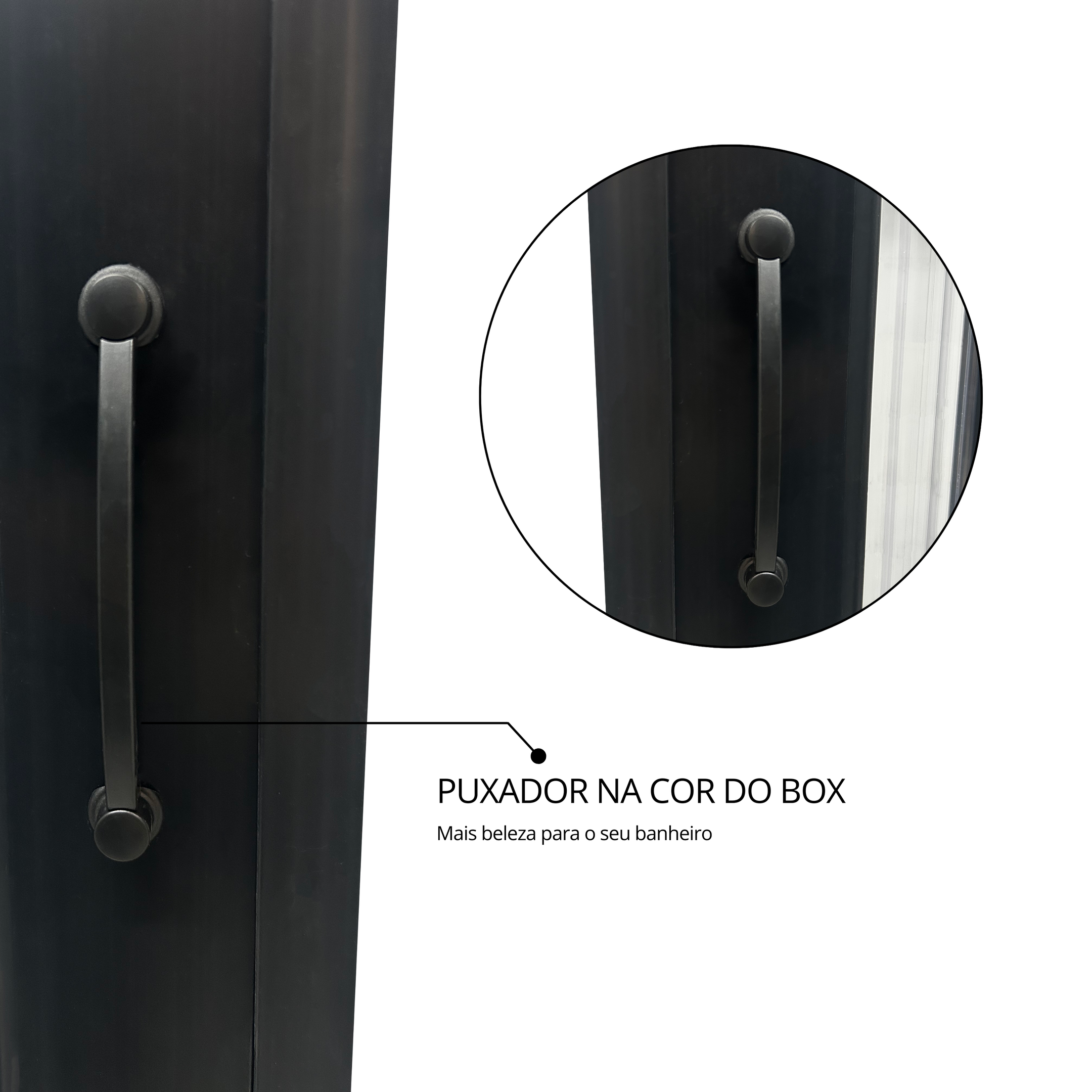 Box Para Banheiro de PVC 185x130cm Sanfonado Frontal BCF - 14