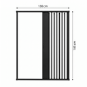 Ver imagem 5 de Box para Banheiro Sanfonado 185x130cm PVC Preto