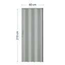 Ver imagem 5 de Porta Sanfonada de PVC 210cm x 60cm Pronta Bcf Cinza