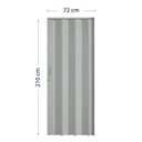 Ver imagem 4 de Porta Sanfonada de PVC 210cm x 72cm Pronta Bcf Cinza