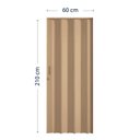 Ver imagem 4 de Porta Sanfonada de PVC 210cm x 60cm Pronta Bcf Bege