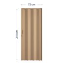 Ver imagem 4 de Porta Sanfonada de PVC 210cm x 72cm Pronta Bcf Bege