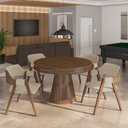 Ver mais imagens de Conjunto Mesa de Jogos Carteado Bellagio Tampo Reversível Verde e 4 Cadeiras Madeira Poker Base Cone