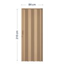 Ver imagem 4 de Porta Sanfonada de PVC 210x84cm Pronta BCF Bege