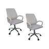 Kit 2 Cadeiras de Escritório Esteirinha Tela Mesh Branco - 2