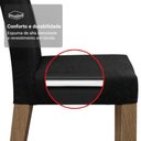 Ver mais imagens de Conjunto Sala de Jantar Tampo de Madeira 6 Cadeiras Rustic/preto/oxford Soho Madesa
