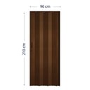 Ver imagem 4 de Porta Sanfonada de PVC 210cm x 96cm Pronta Bcf Marrom/Imbuia