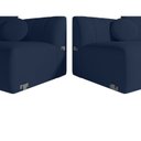 Ver imagem 6 de Sofá Curvo 4 Lugares 260cm Lua Yescasa Azul Marinho