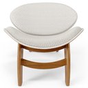 Ver imagem 3 de Kit 4 Poltronas Decorativa Orgânica Sala Living Kadosh L02 Bouclê Cru- Lyam Decor