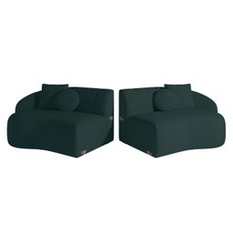 Sofá Curvo 4 Lugares 280cm Lua Yescasa - 5