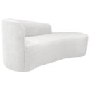 Ver imagem 4 de Kit Sofá Curvo França 140cm Ld. e Poltrona Luiza Max Conforto, Elegância e Design Moderno Bouclé