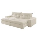 Ver imagem 5 de Sofá Hall Linho Dois Módulos de 80cm B25cm Meu Sofá Online A302 Linho Branco