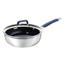 Ver imagem 1 de Frigideira Funda Tramontina Romagna Aço Inox Revestimento Cerâmico 24 Cm 3,1 L com Tampa de Vidro