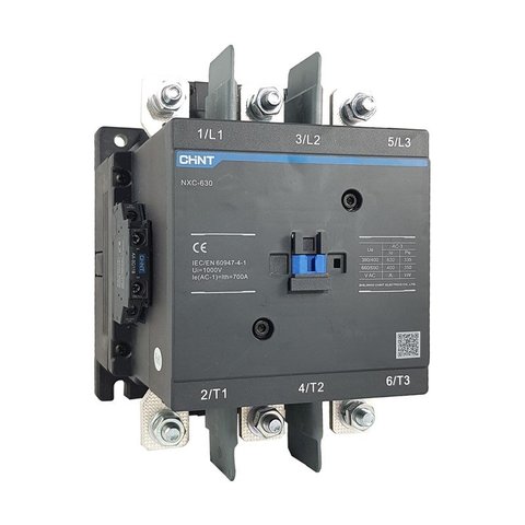 Contator Tripolar | 630A 230Vca/Vcc 2NA+2NF | NXC-630 | Chint