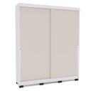 Ver imagem 1 de Roupeiro Porto 2 Portas de Correr 2 Gavetas 177x213cm Branco/Creme 240826