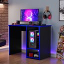 Ver imagem 1 de Mesa Gamer Compacta Px X 90cm Preto e Azul