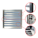 Ver imagem 2 de Portinha para Abrigo D'Agua/Gas 80 x 80 Plus 1F c/Ventil.Anod.Brilhante Brimak