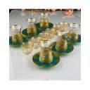 Ver imagem 1 de Xicaras de Chá Turca Harfler Ouro - 18 PEÇAS