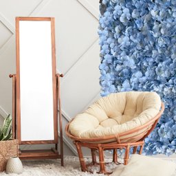 Painel Floral Decorativo 5 Unidades Placas de Flor Artificial 60x40 para Casamentos e Festas - 1