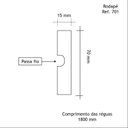 Ver imagem 2 de Rodapé MDF Frisado 7CMX1,80m 701 Moldufama Kit 18m