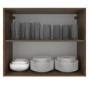 Ver imagem 6 de Armário Aéreo Glamy 80cm 2 Portas Rustic/Branco Madesa