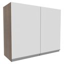 Ver imagem 1 de Armário Aéreo Glamy 80cm 2 Portas Rustic/Branco Madesa