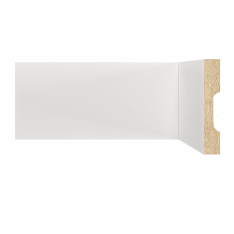 Kit Rodapé de MDF 10 Barras Frisadas de 10CMX1,80m Rende 18m Branco Moldufama