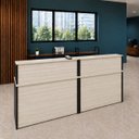 Ver imagem 2 de Conjunto 2 Balcões de Atendimento e Recepção Comercial 140x60cm para Loja, Comércio e Escritório