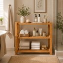 Ver imagem 5 de Estante com 3 Prateleiras Madeira Eucalipto Natural 60x62x32,5cm Resistente Organização