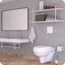 Ver imagem 2 de Prateleira Estilo Industrial Banheiro Parede Gnd Bb 80cm