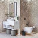 Ver imagem 7 de Kit 3 Lixeiras Cesto de Lixo de Banheiro Cozinha Level Preto