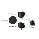 Ver imagem 5 de Kit 3 Lixeiras Cesto de Lixo de Banheiro Cozinha Level Preto