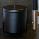 Ver imagem 3 de Kit 3 Lixeiras Cesto de Lixo de Banheiro Cozinha Level Preto