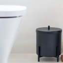 Ver imagem 4 de Kit 3 Lixeiras Cesto de Lixo de Banheiro Cozinha Level Preto